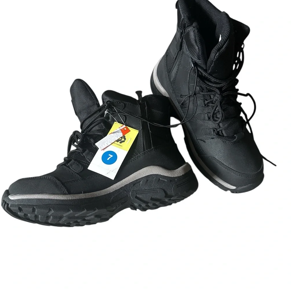 All in Motion Men's Black Snow Boots